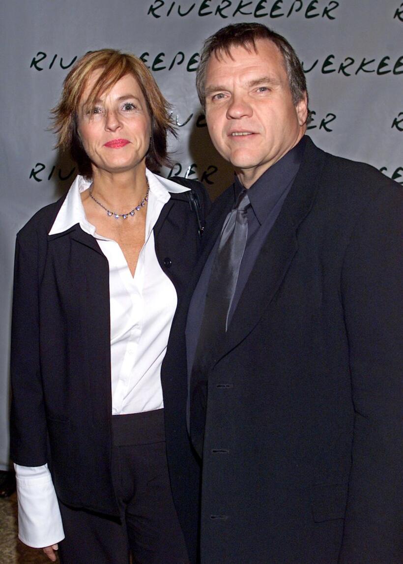 Meatloaf and Deborah Gillespie at the Riverkeeper dinner.