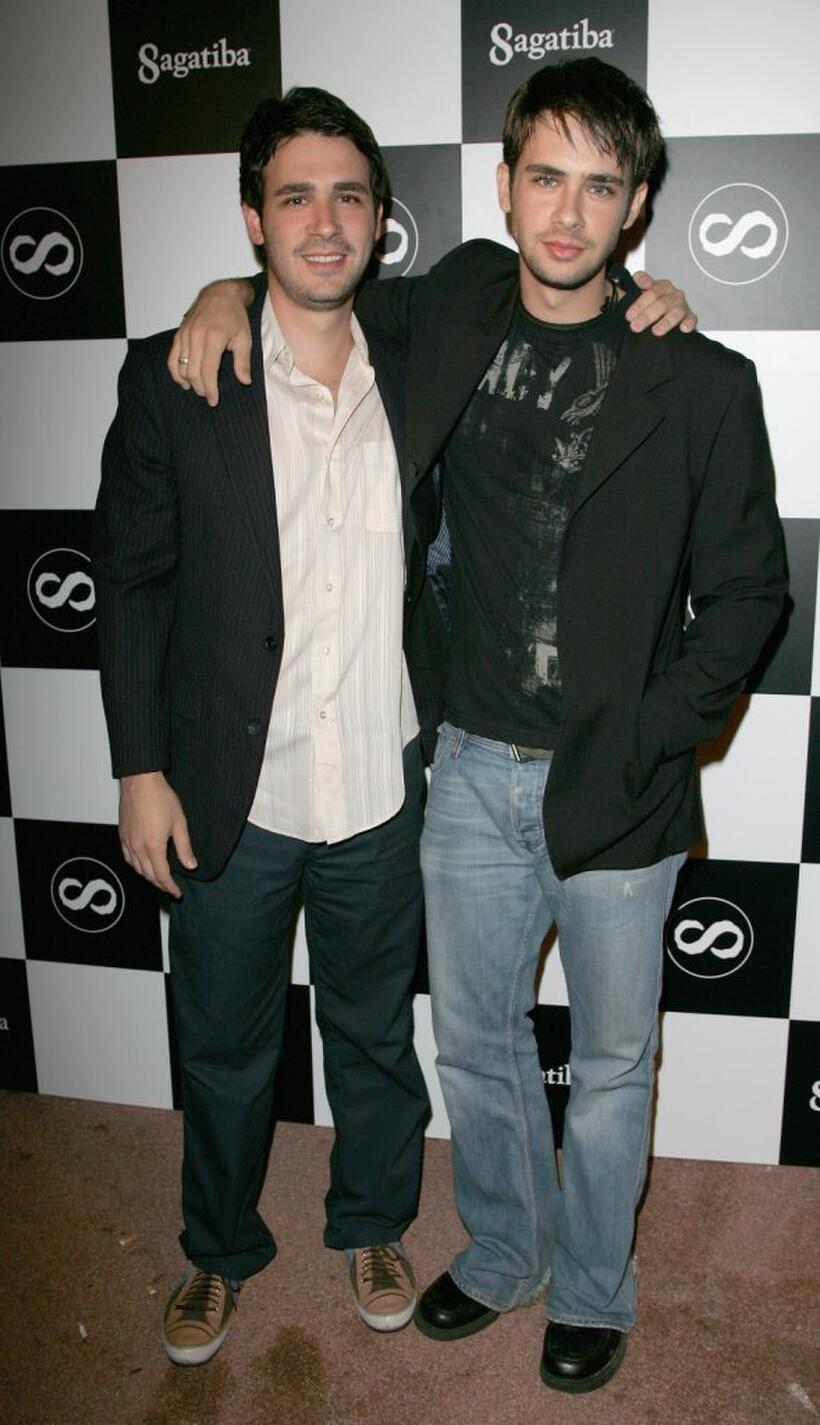 Scott Mechlowicz and guest at the Sagatiba "Pure Spirit of Brasil" party.