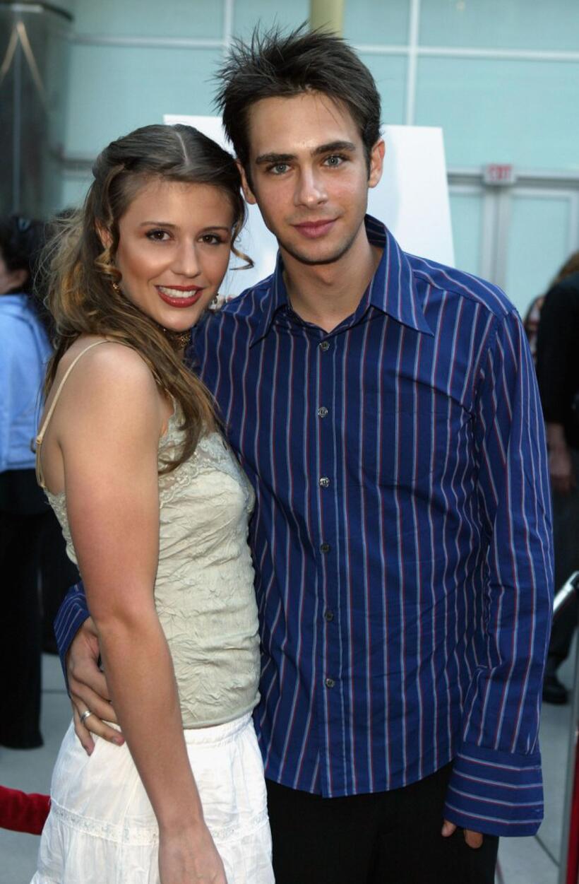 Scott Mechlowicz and his girlfriend at the premiere of "Mean Creek."