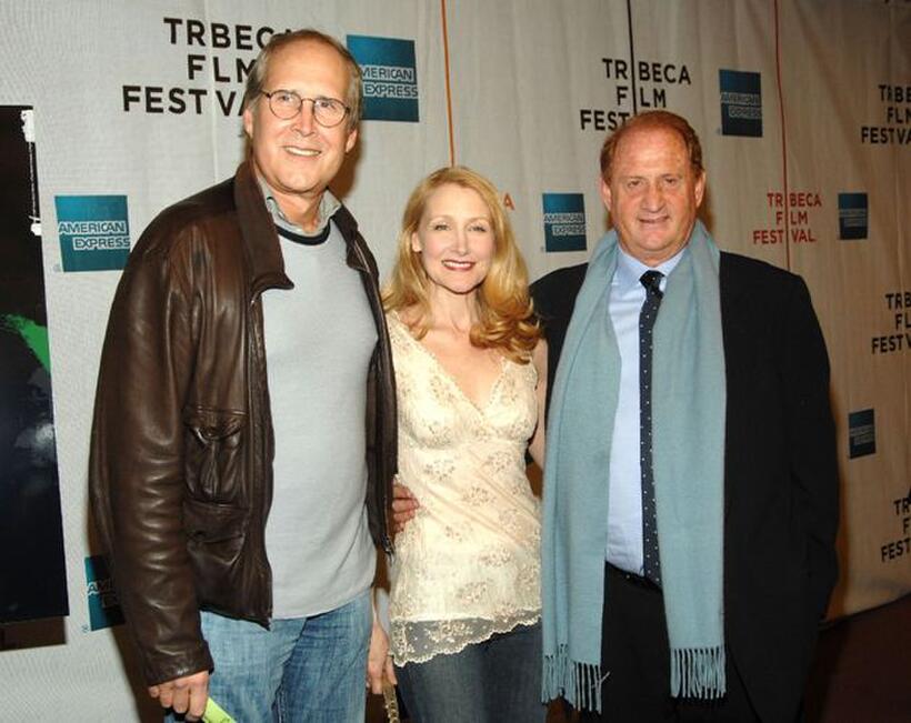 Chevy Chase, Patricia Clarkson and Mike Medavoy at the premiere of "Brando" during the 2007 Tribeca Film Festival.