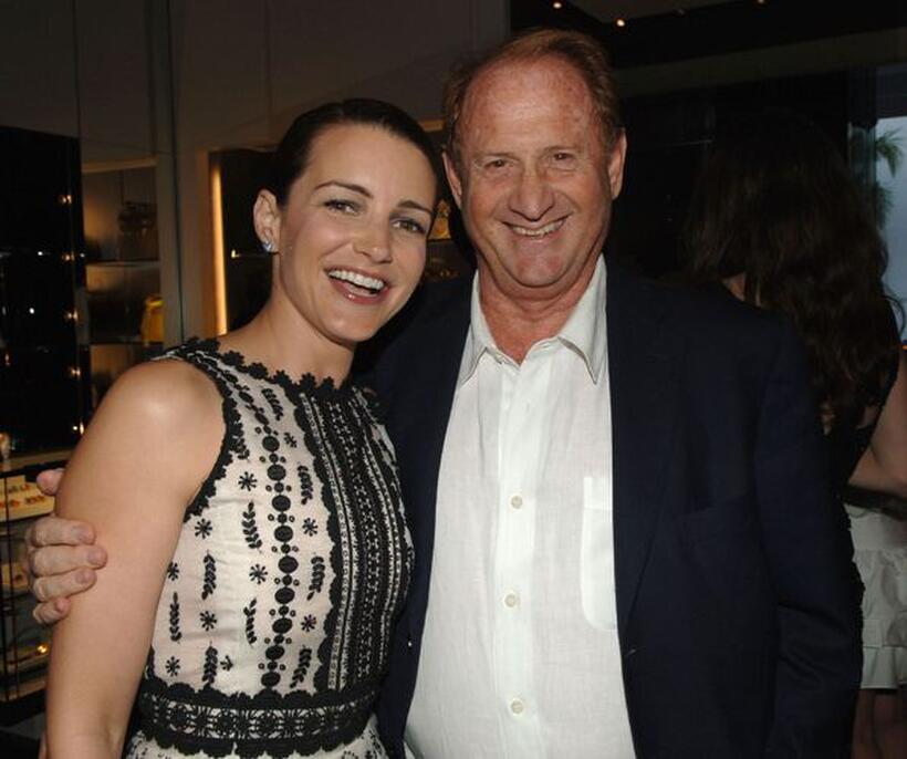 Kristen Davis and Mike Medavoy at the YSL Hosts Downtown Kickoff for Center Dance Arts Pool party.