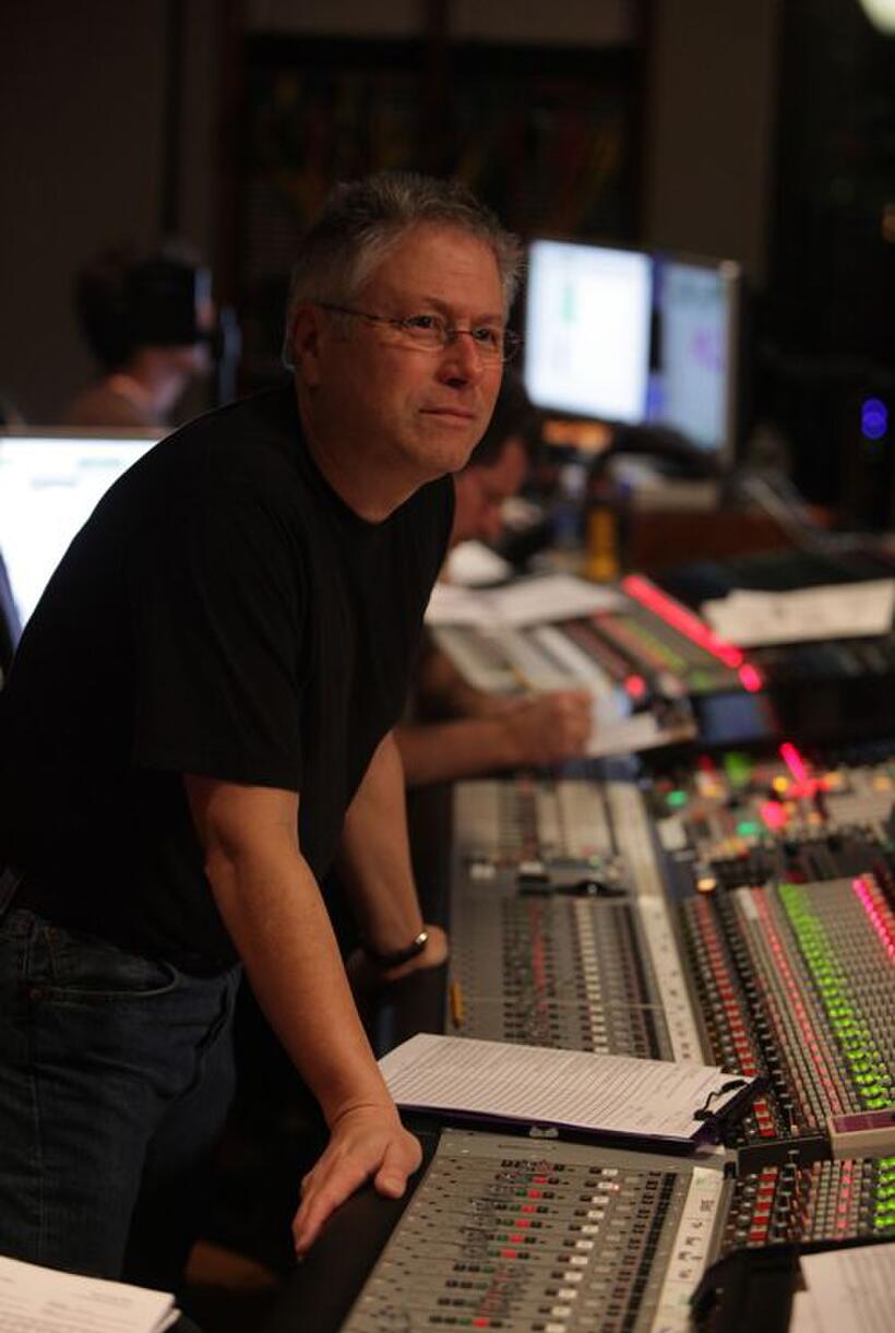 Composer Alan Menken on the set of "Tangled."