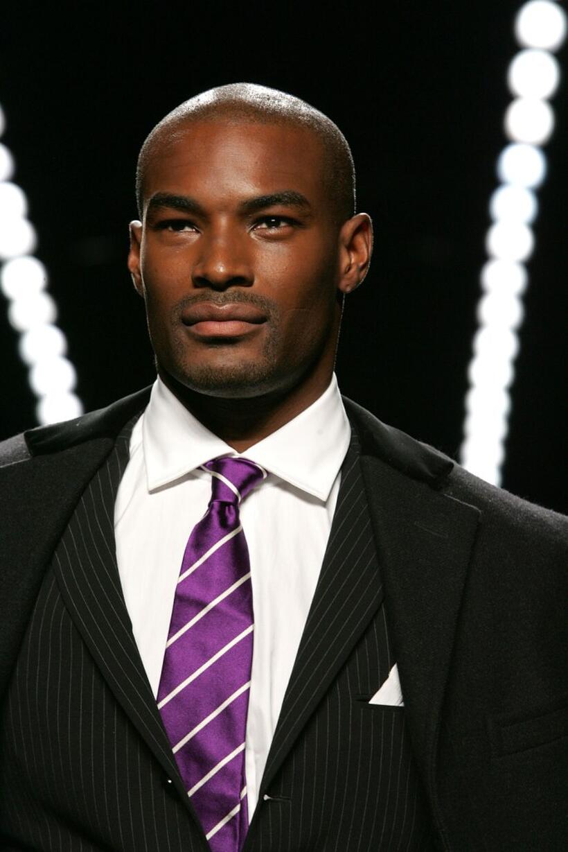 Tyson Beckford at the Fashion for Relief fashion show during the Olympus Fashion Week.