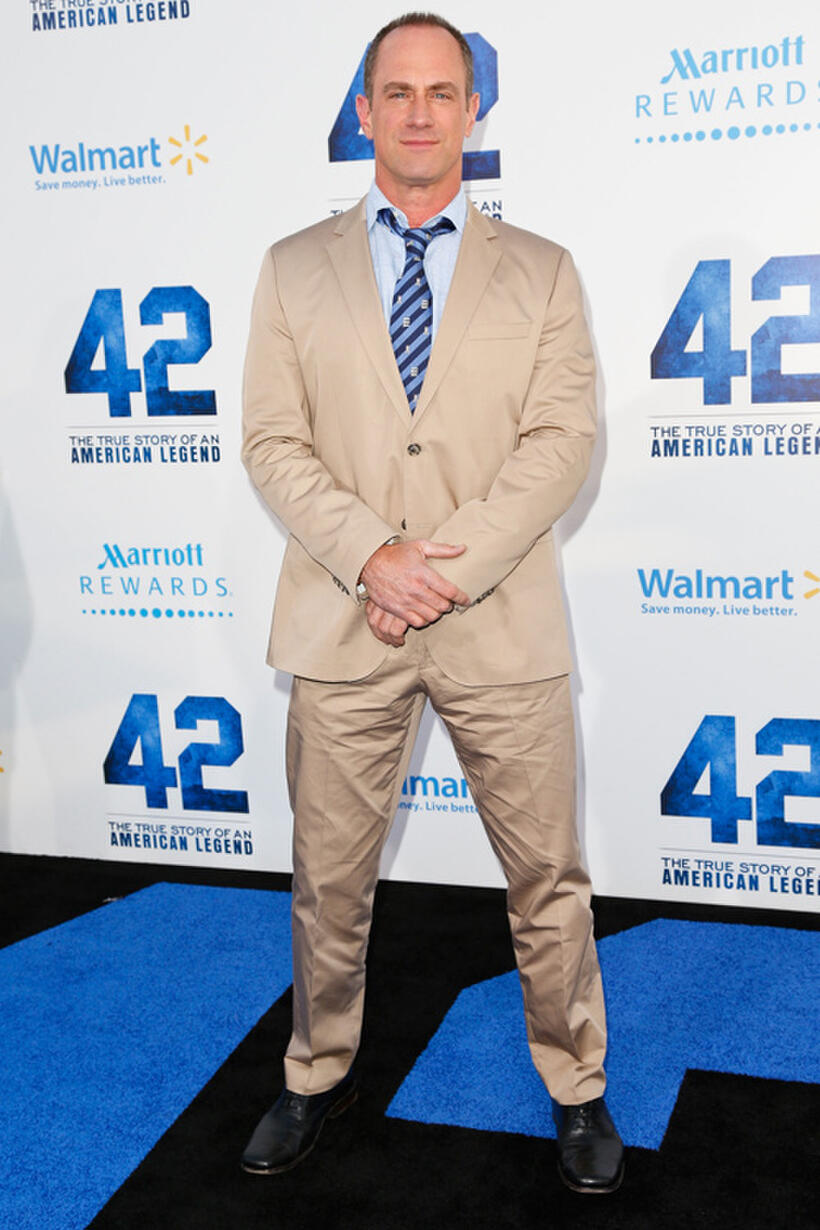 Christopher Meloni at the California premiere of "42."
