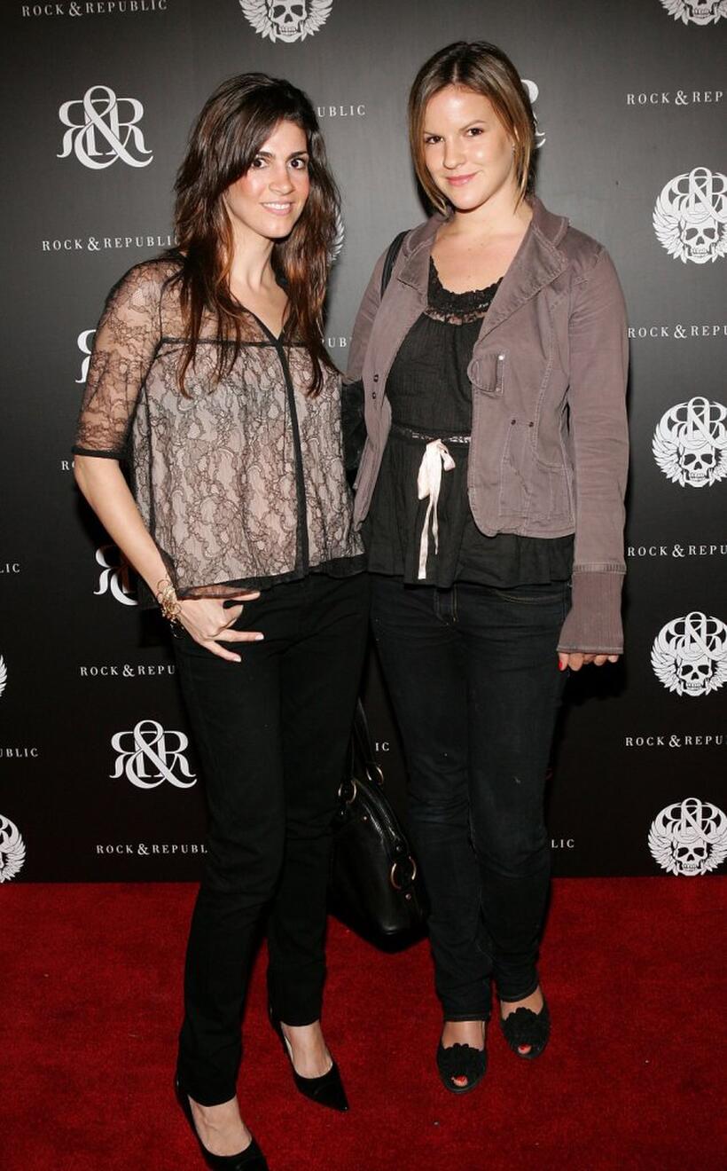 Tara Mercurio and Kate Sumner at the Rock and Republic Spring Collection Party.