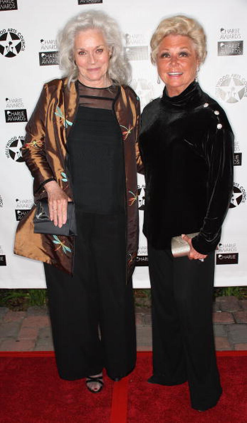 Lee Meriwether and Mitzi Gaynor at the Hollywood Arts Council's 30th Anniversary Gala.