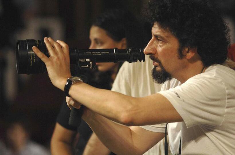 Radu Mihaileanu on the set of "The Concert."