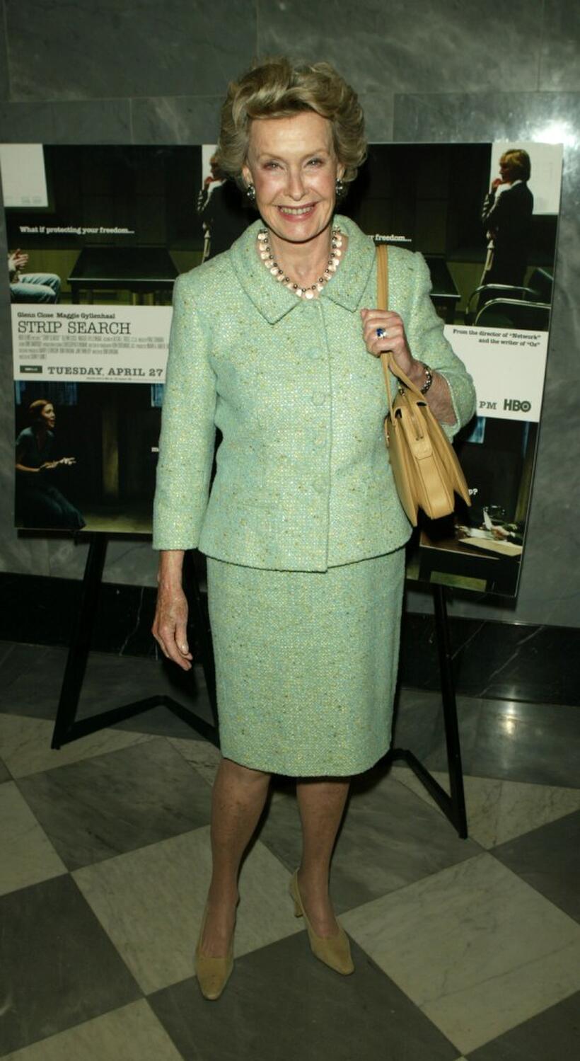 Dina Merrill at the premiere of "Strip Search".