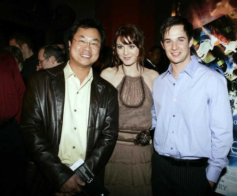 Director James Wong, Mary Elizabeth Winstead and Ryan Merriman at the premiere of "Final Destination 3."