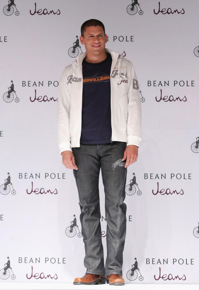 Wentworth Miller at the press conference and a fan meeting.