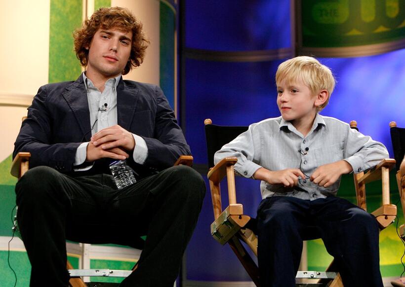 Dustin Milligan and Nathan Gamble at the 2006 Summer Television Critics Association Press Tour.