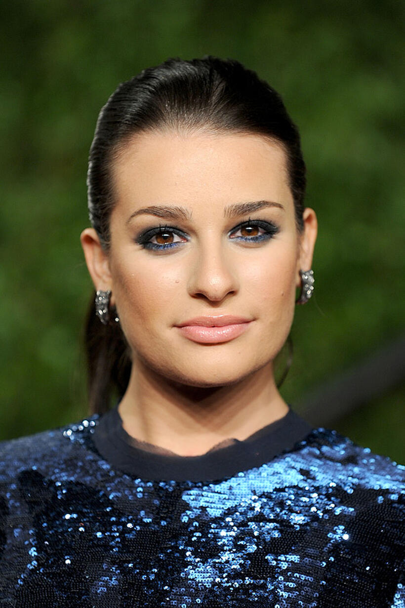 Lea Michele at the Vanity Fair Oscar party hosted by Graydon Carter in California.