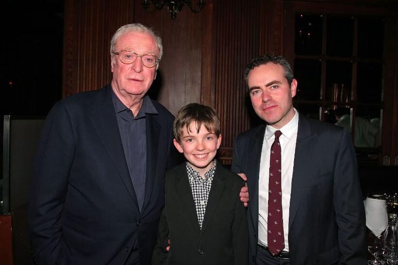 Michael Caine, Bill Milner and director John Crowley at the after party of the premiere of "Is Anybody There?"