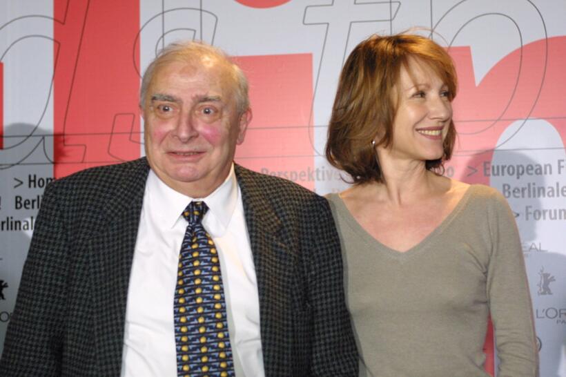 Nathalie Baye and Claude Chabrol at the Berlinale Film Festival.