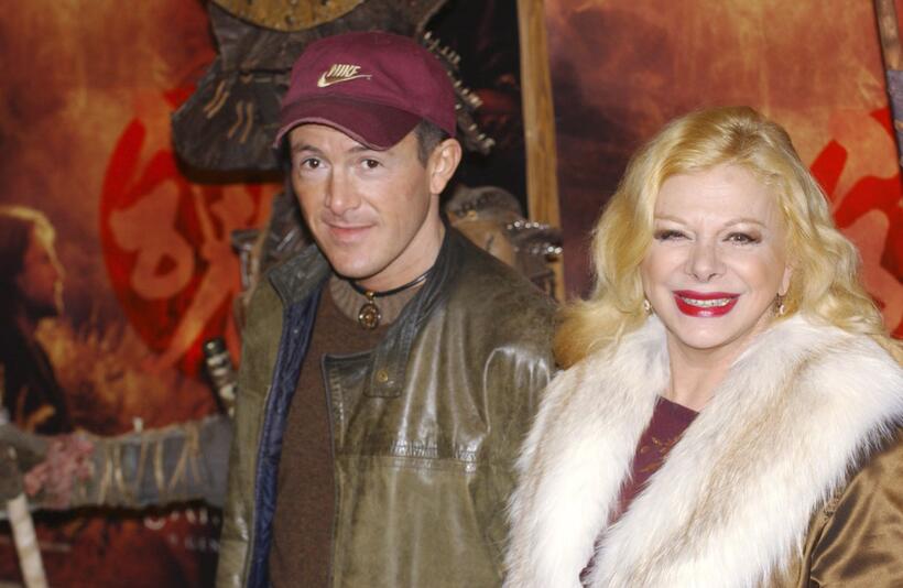 Sandra Milo and her son Ciro at the Italian premiere of "The Last Samurai."