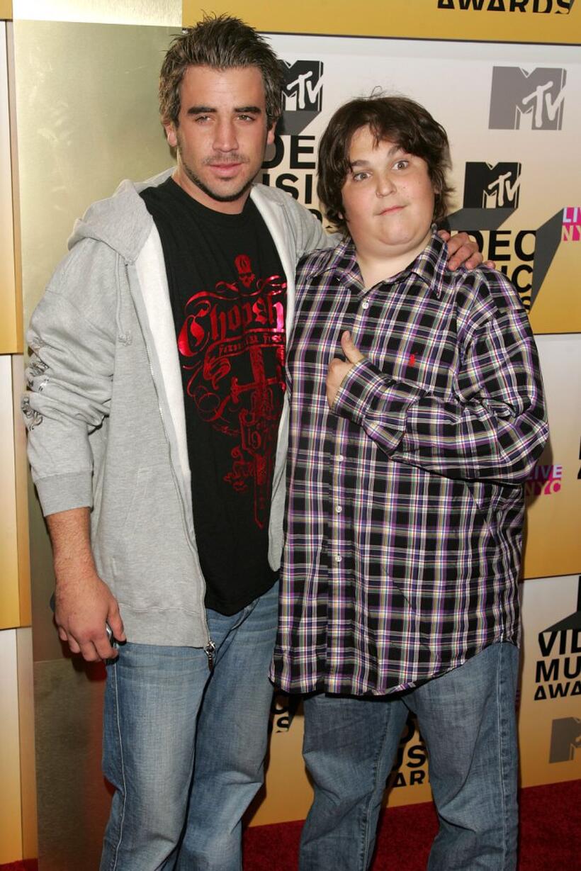 Jason Wahler and Andy Milonakis at the 2006 MTV Video Music Awards.