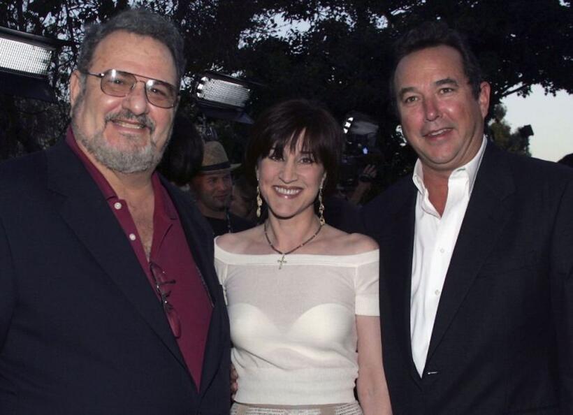 John Milius, Anne Thomopoulos and William MacDonald at the premiere of "Rome."