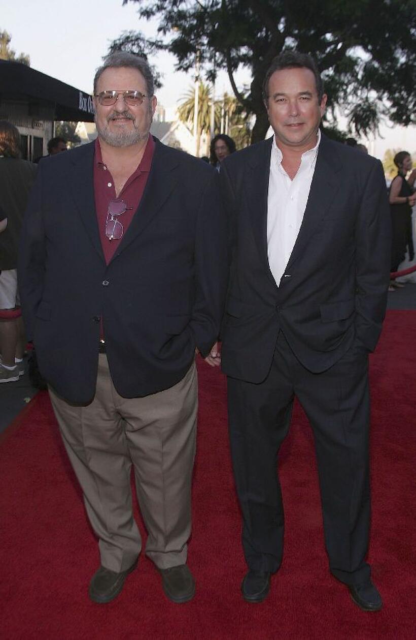 John Milius and William MacDonald at the premiere of "Rome."