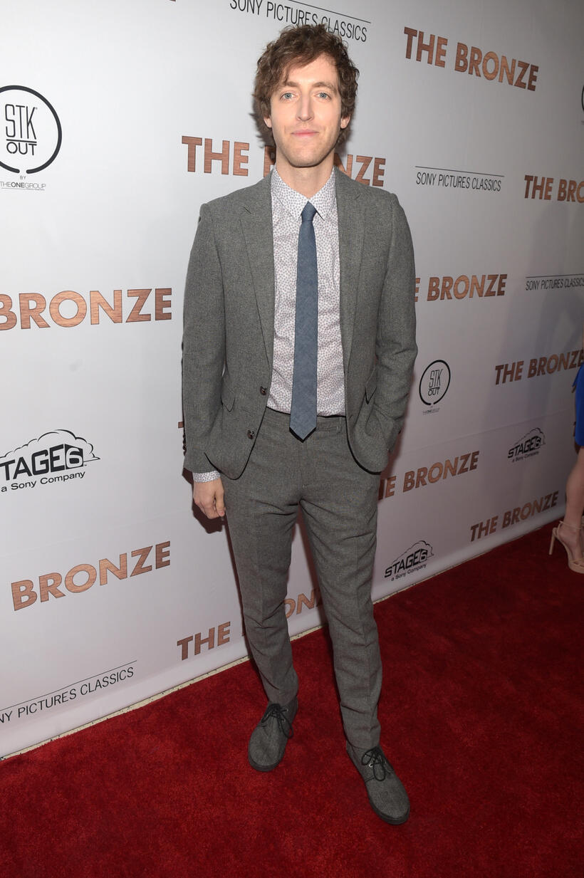 Thomas Middleditch at the California premiere of "The Bronze."