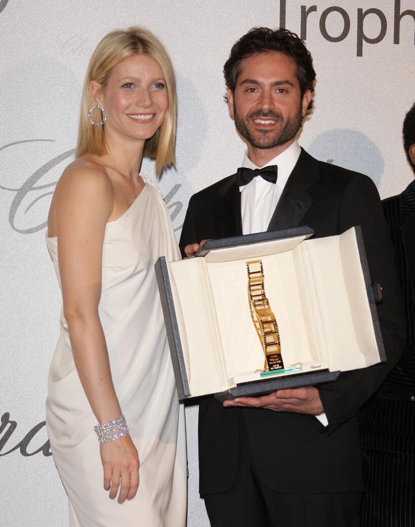 Gwyneth Paltrow and Omar Metwally at the 2008 Trophy Chopard Award.
