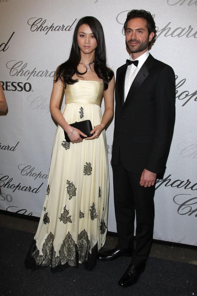Tang Wei and Omar Metwally at the Chopard Trophy Award.