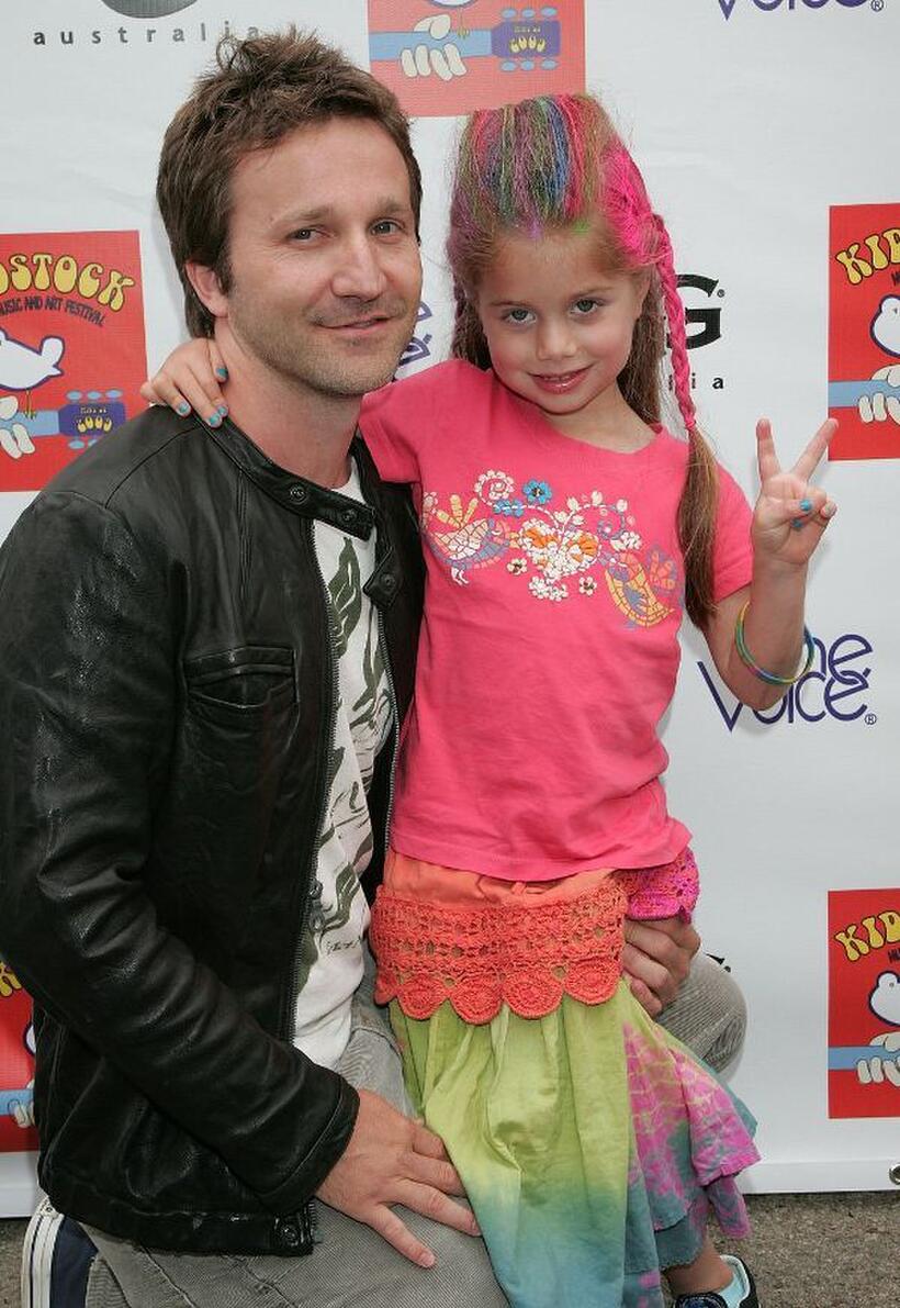 Breckin Meyer and Caitlin Meyer at the 3rd Annual Kidstock Music and Art Festival.