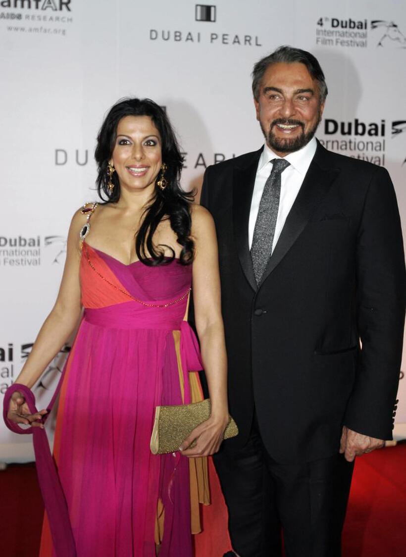 Pooja Bedi and her father Kabir Bedi at the Cinema Against AIDS event.