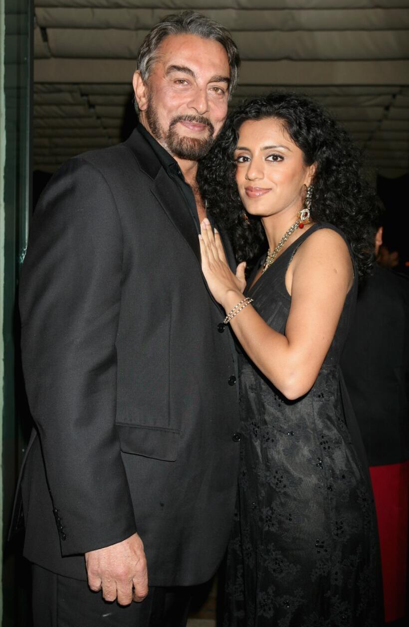 Kabir Bedi and Parveen Dusanj at the Morellato Party during the 2nd Rome Film Festival.