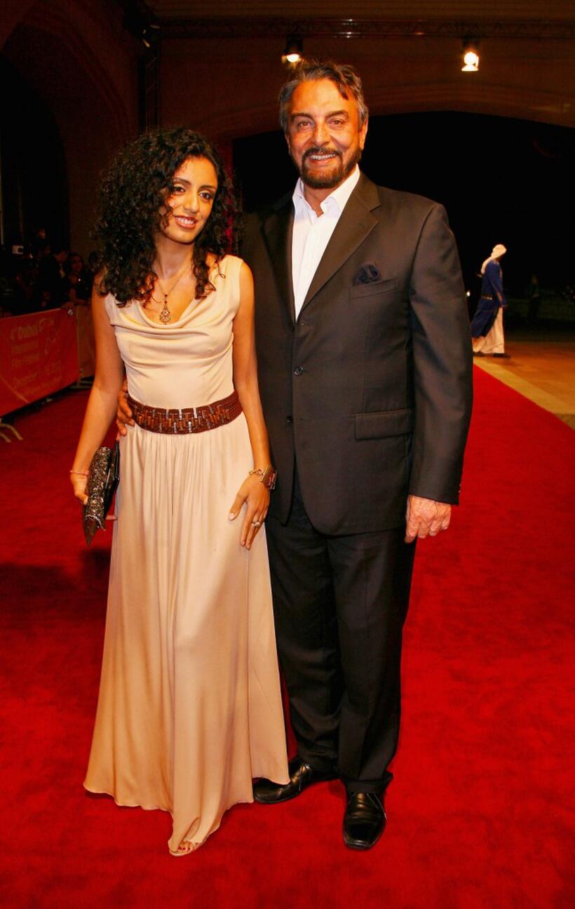 Parveen Dusanj and Kabir Bedi at the premiere of "Aids Jaago" during the 4th Dubai International Film Festival.
