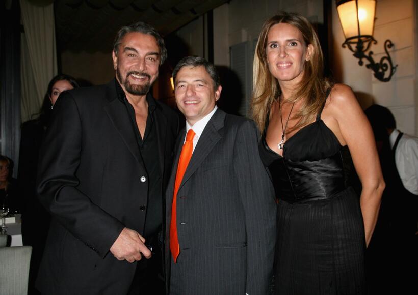 Kabir Bedi, Massimo Carraro and Tiziana Rocca at the Rome Film Festival.