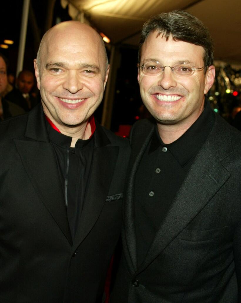Anthony Minghella and Bob Osher at the premiere of "Cold Mountain."