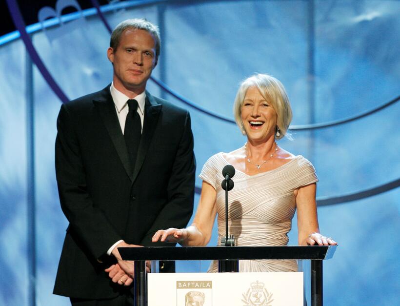 Helen Mirren and Paul Bettany at the 16th Annual British Academy of Film and Television/LA Cunard Britannia Awards.