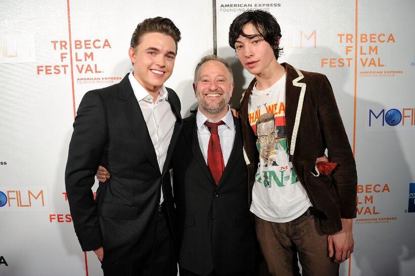 Jesse McCartney, Bryan Goluboff and Ezra Miller at the premiere of "Beware The Gonzo" during the 2010 Tribeca Film Festival.