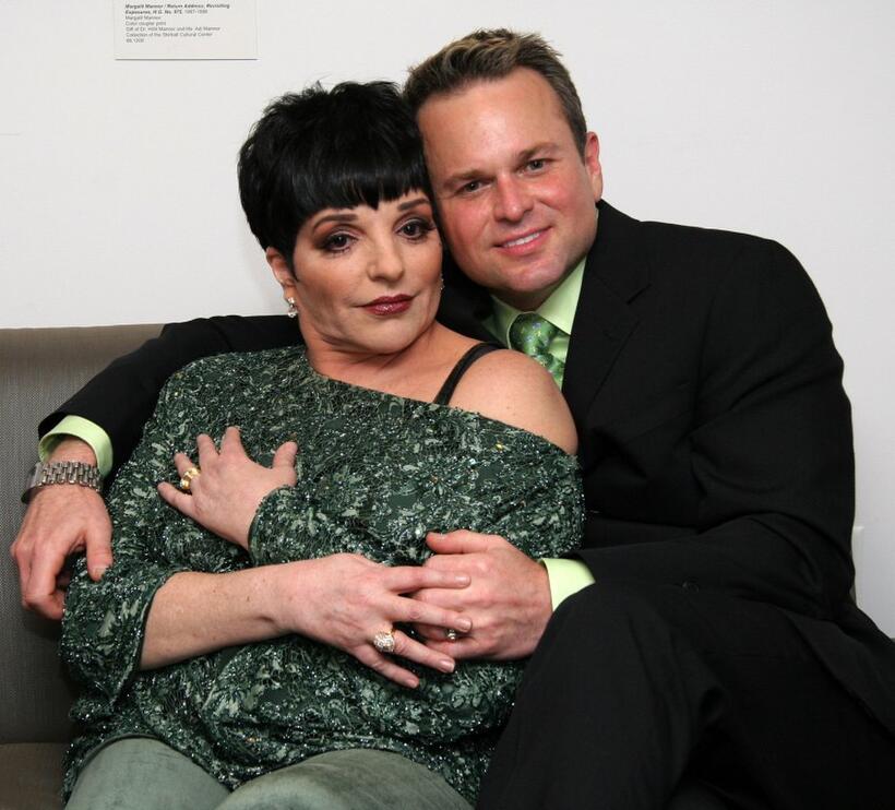 Liza Minnelli and Sam Harris at the actors fund of America's 10th annual Tony awards.