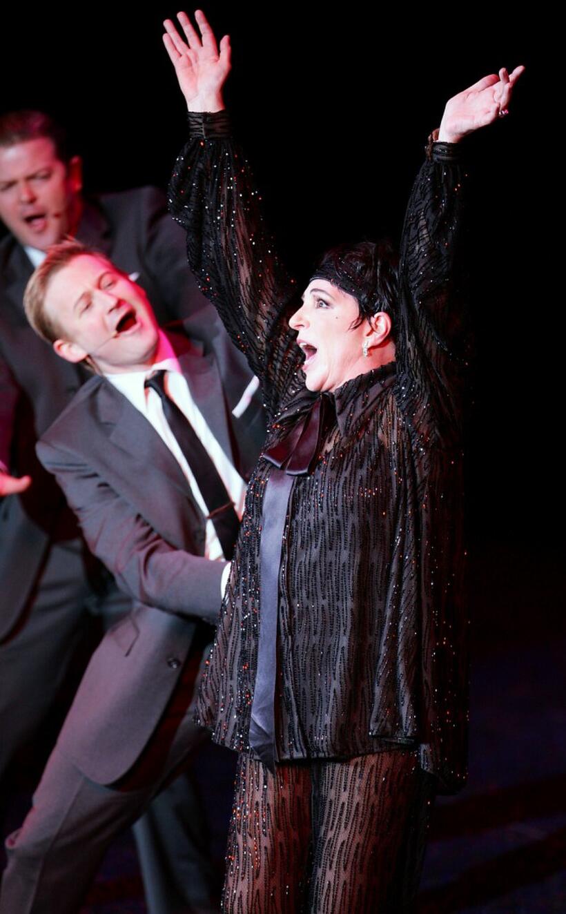 Liza Minnelli at the Luxor Resort & Casino, performs during the first show.
