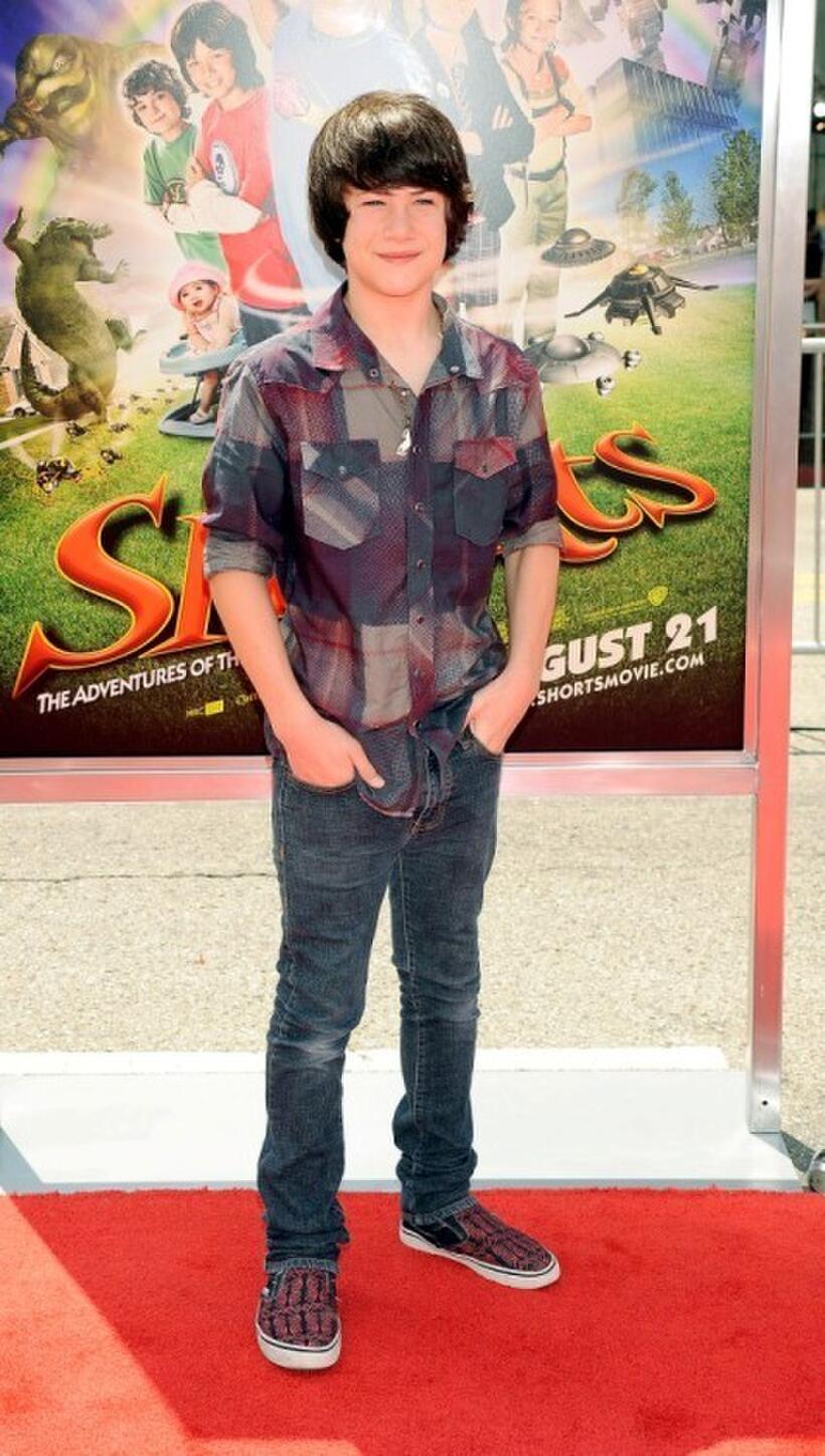 Dylan Minnette at the premiere of "Shorts."