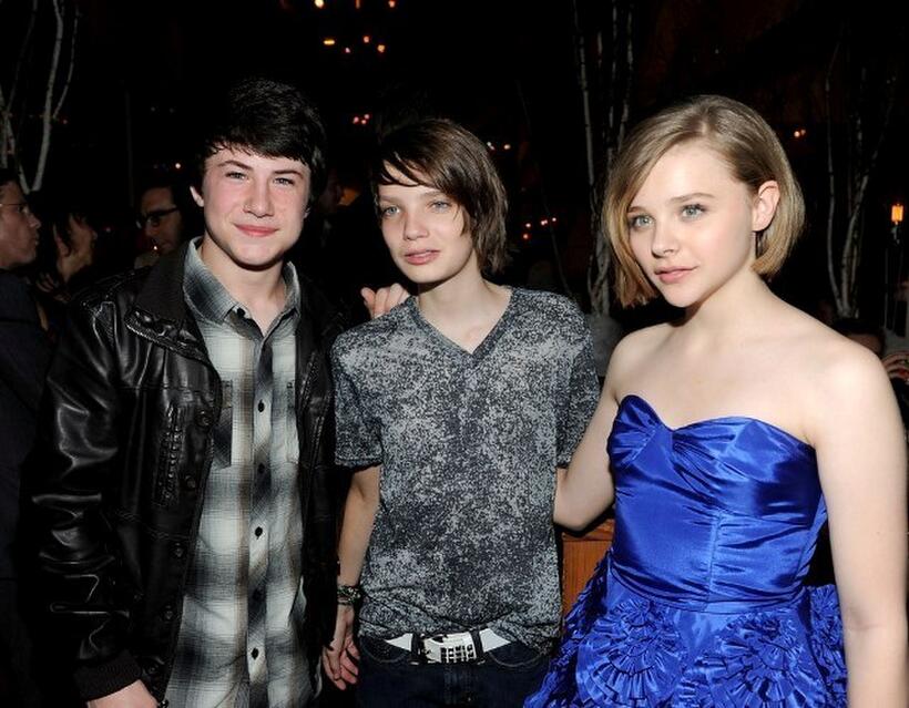 Dylan Minnette, Kodi Smit-McPhee and Chloe Moretz at the after party of the premiere of "Let Me In."