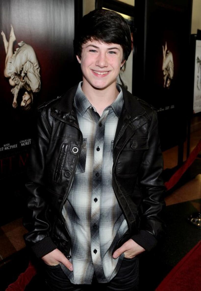 Dylan Minnette at the premiere of "Let Me In."
