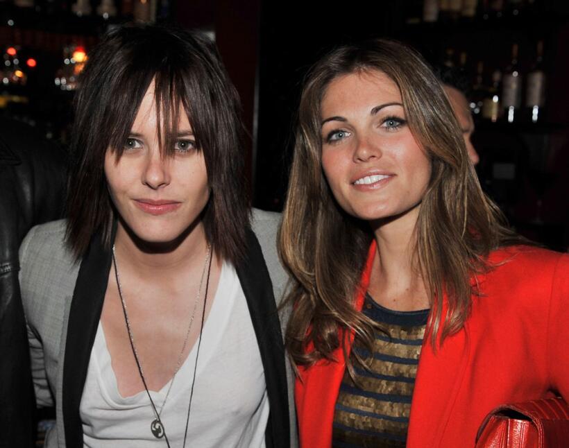 Katherine Moennig and Kate French at the Showtime's farewell party of "The L Word."