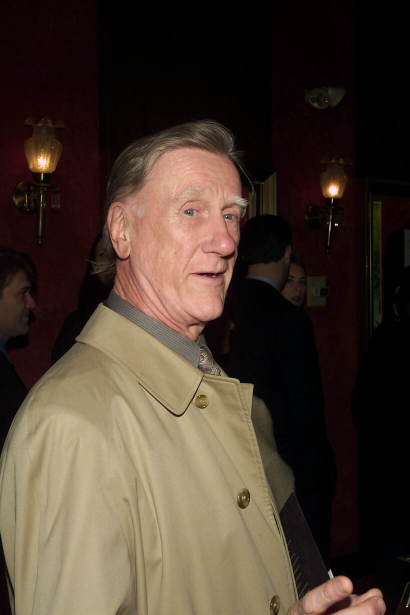 Donald Moffat at the New York premiere of Robert "Gosford Park".