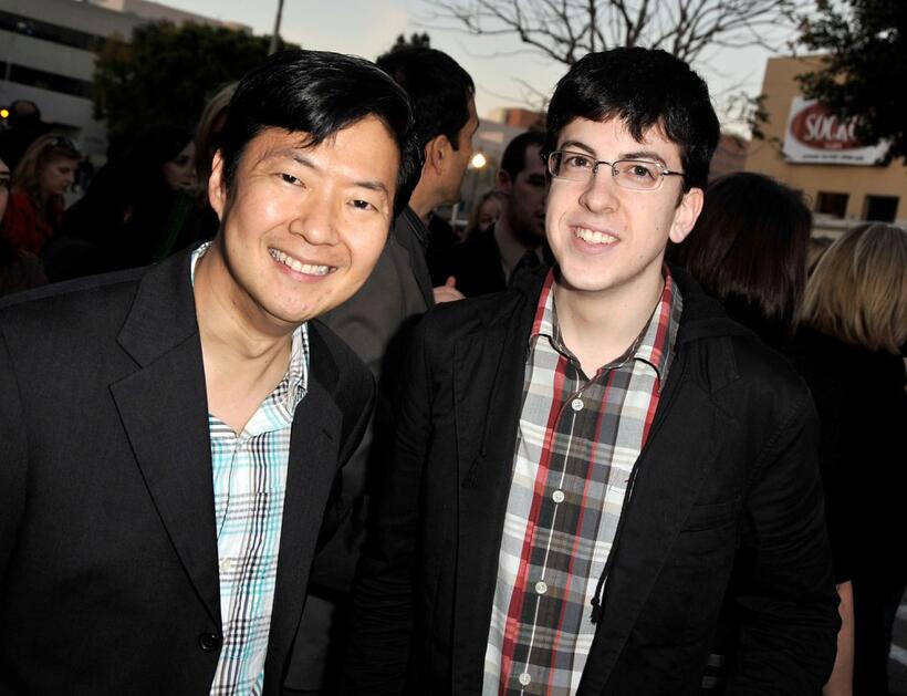 Ken Jeong and Christopher Mintz-Plasse at the premiere of "I Love You, Man."
