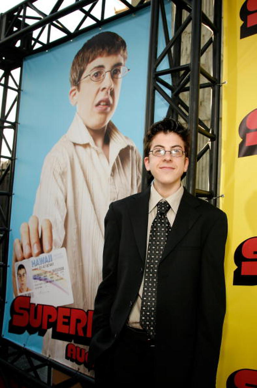 Christopher Mintz-Plasse at the Hollywood premiere of "Superbad."