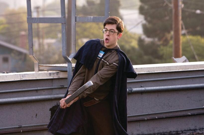 Christopher Mintz-Plasse as Augie in "Role Models."