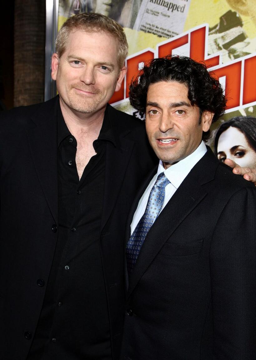 Randall Miller and producer Henry Suarez at the premiere of "Nobel Son."