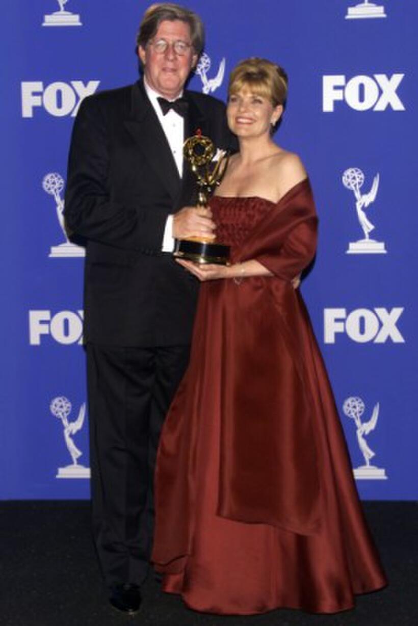 Edward Herrmann and Debra Monk at the 1999 Emmy Awards.