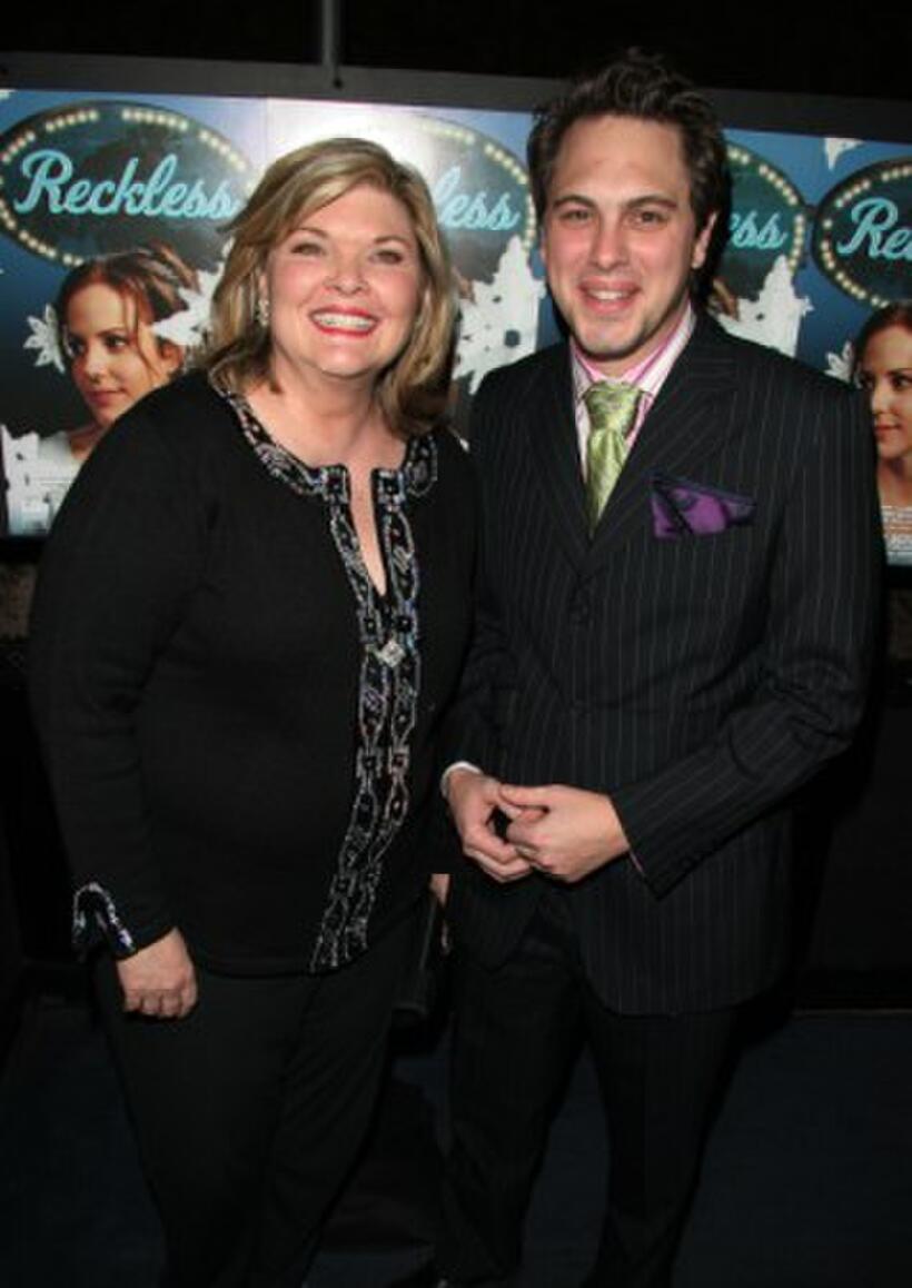 Debra Monk and Thomas Sadosk at the after party of the New York opening night of "Reckless."
