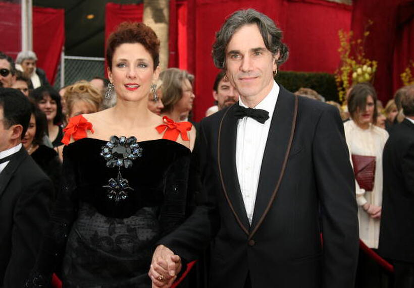 Rebecca Miller and Daniel Day-Lewis at the 80th Annual Academy Awards.