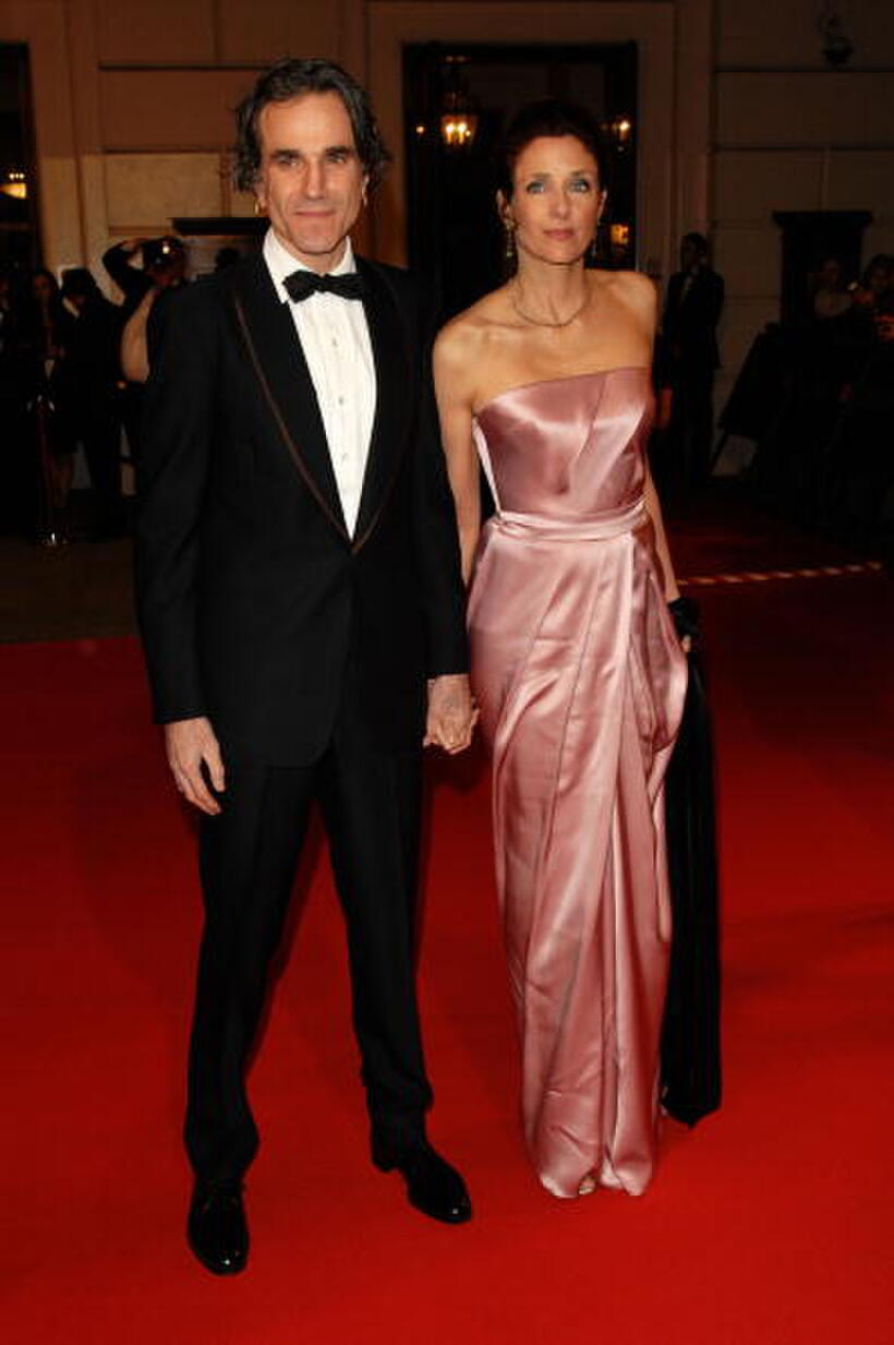 Daniel Day-Lewis and Rebecca Miller at the Orange British Academy Film Awards.