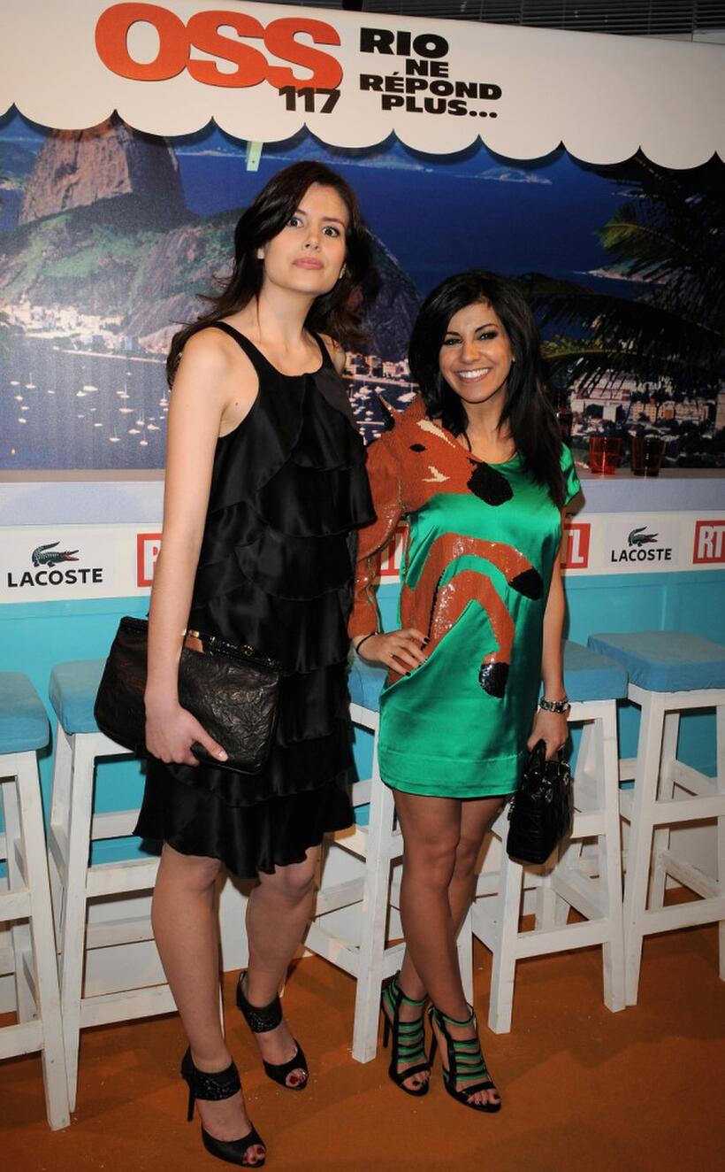 Louise Monot and Reem Kherici at the Paris premiere of "OSS 117 Rio Ne Repond Plus."