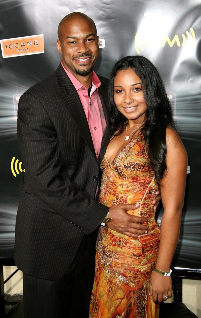 Finesse Mitchell and Jessica Sanchez at the 2007 BET Awards after party.